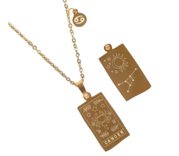 Cancer Elegant Zodiac Sign Necklace, Constellation Necklace