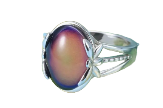Dragonfly Design Band - Boho Style Mood Stone - Color Changing Ring - High Quality Stainless Steel - Statement Ring for Women- Nostalgic