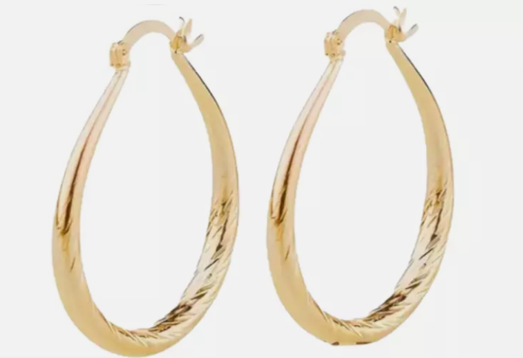 Elegant Lymphatic Germanium Magnetology Drainage Copper Plated Hoop Earrings