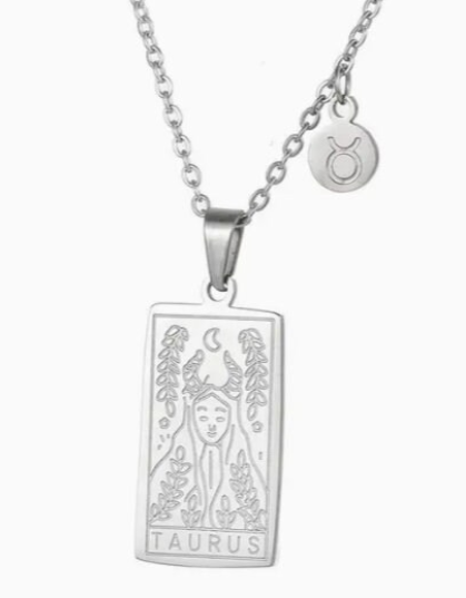 Taurus Elegant Zodiac Sign Necklace, Constellation Necklace