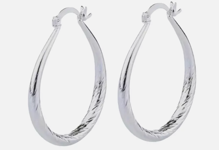 Elegant Lymphatic Germanium Magnetology Drainage Copper Plated Hoop Earrings